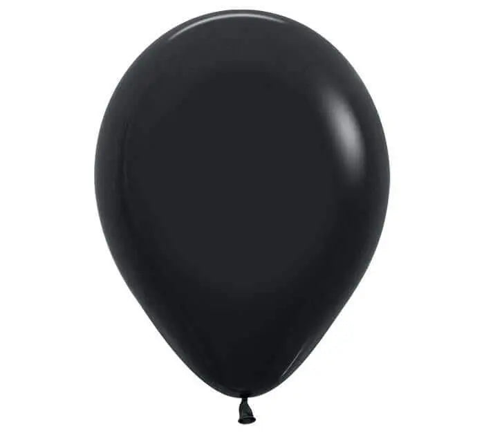 11" Fashion Black Latex Balloons (100pcs)-0