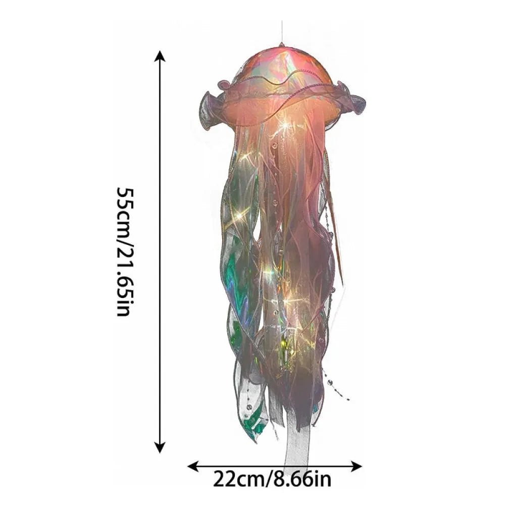 Vibe Geeks Hanging Jellyfish LED Decorative Lamp DIY Party Backdrop Decor-1