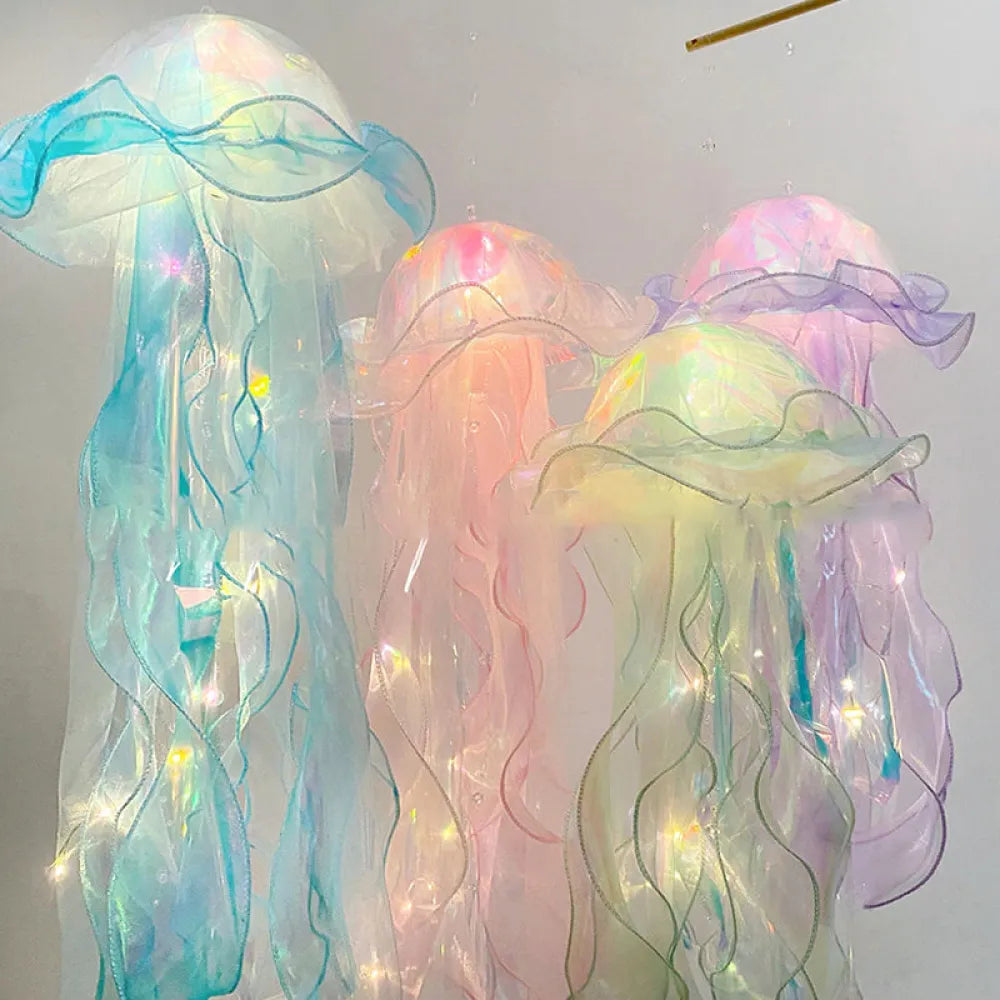 Vibe Geeks Hanging Jellyfish LED Decorative Lamp DIY Party Backdrop Decor-2
