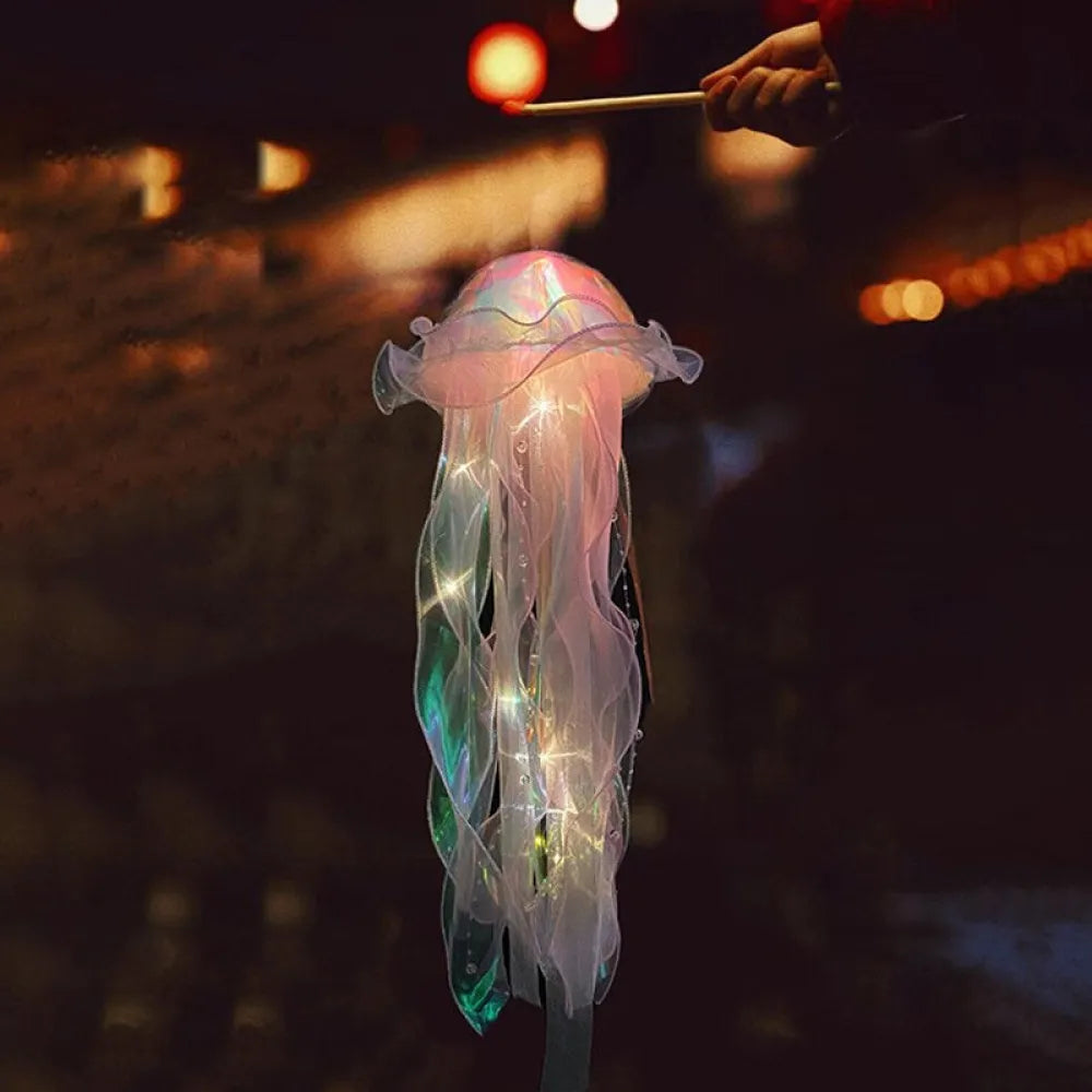 Vibe Geeks Hanging Jellyfish LED Decorative Lamp DIY Party Backdrop Decor-4