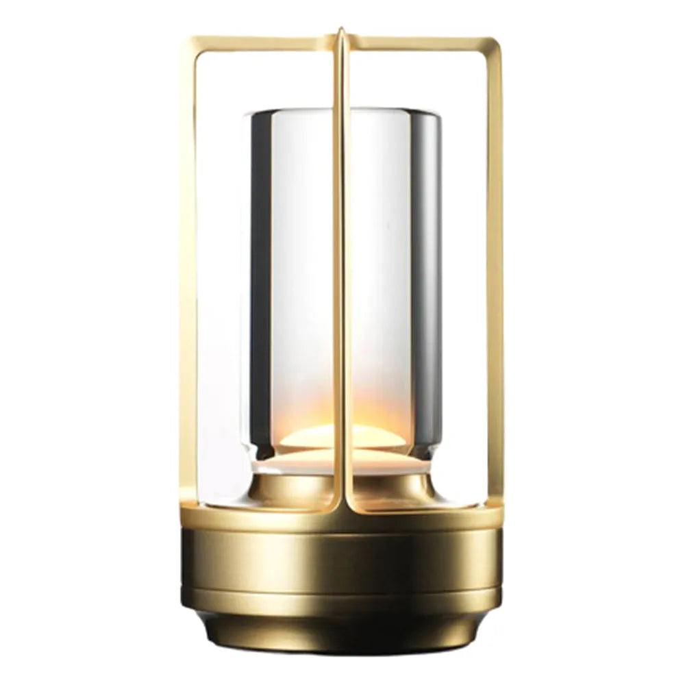 Vibe Geeks 3 Color Cordless Crystal Table Lamp Touch Control Steeples Dimming USB -Rechargeable-5