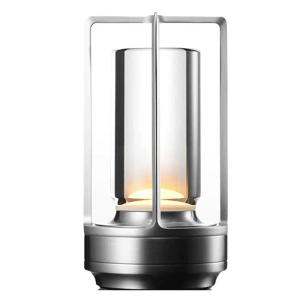 Vibe Geeks 3 Color Cordless Crystal Table Lamp Touch Control Steeples Dimming USB -Rechargeable-6