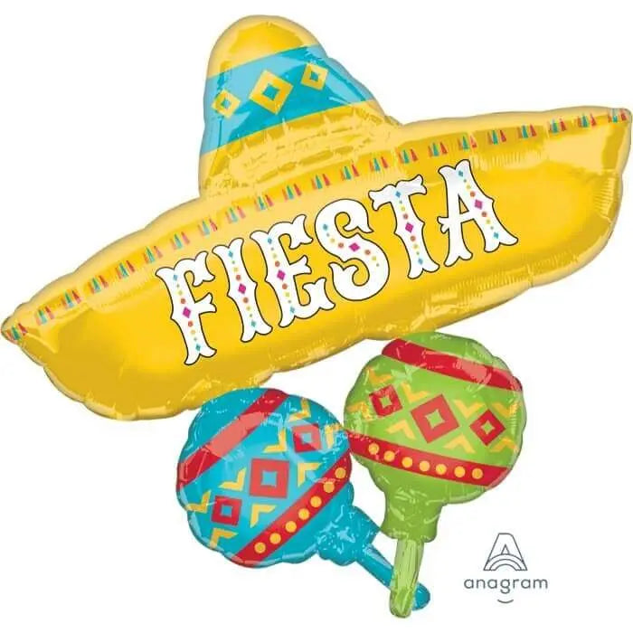 32" Fiesta Cluster Mylar Balloon-0