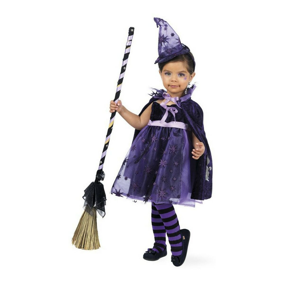 Costume for Children Rainbow Witch Size 2-4