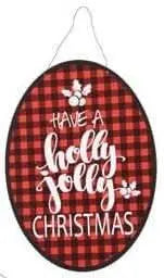 Christmas Flat Plaque with Wire (1ct)-2