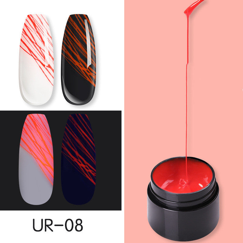 Manicure Luminous Nail Art Spider Nail Gel