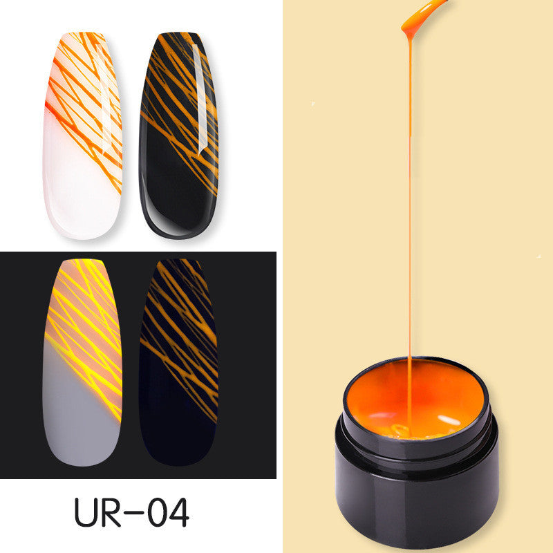 Manicure Luminous Nail Art Spider Nail Gel