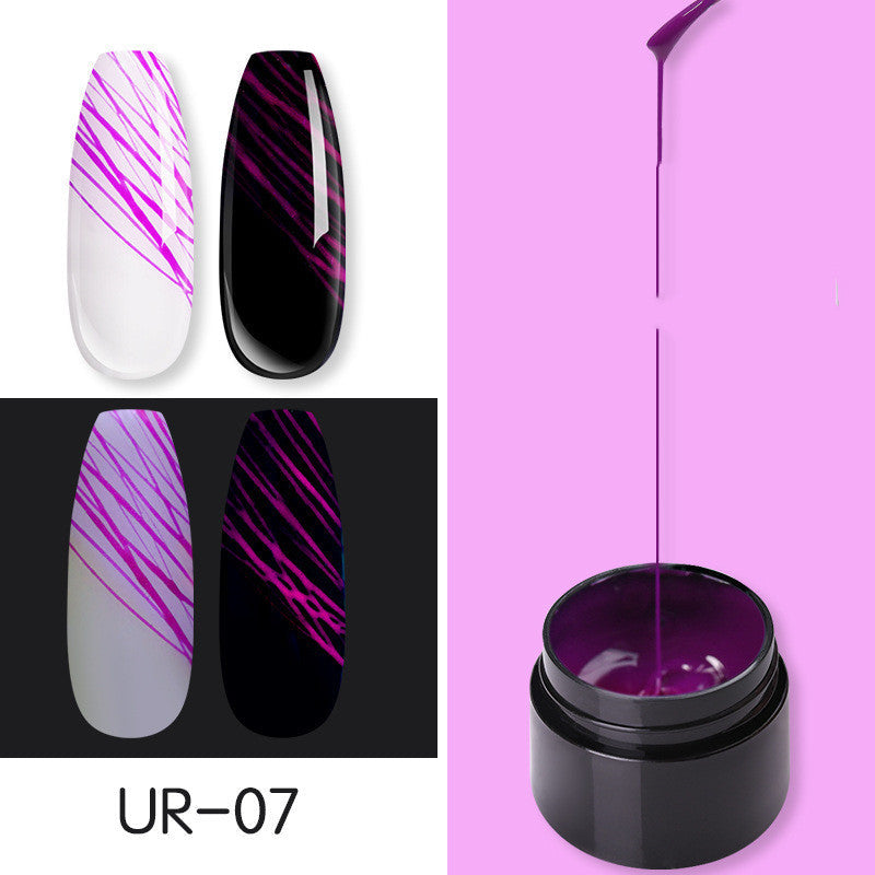 Manicure Luminous Nail Art Spider Nail Gel