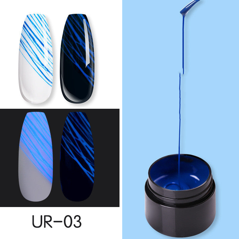 Manicure Luminous Nail Art Spider Nail Gel