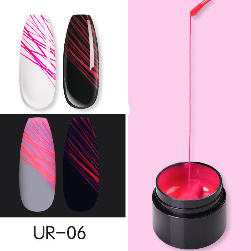 Manicure Luminous Nail Art Spider Nail Gel