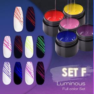 Manicure Luminous Nail Art Spider Nail Gel