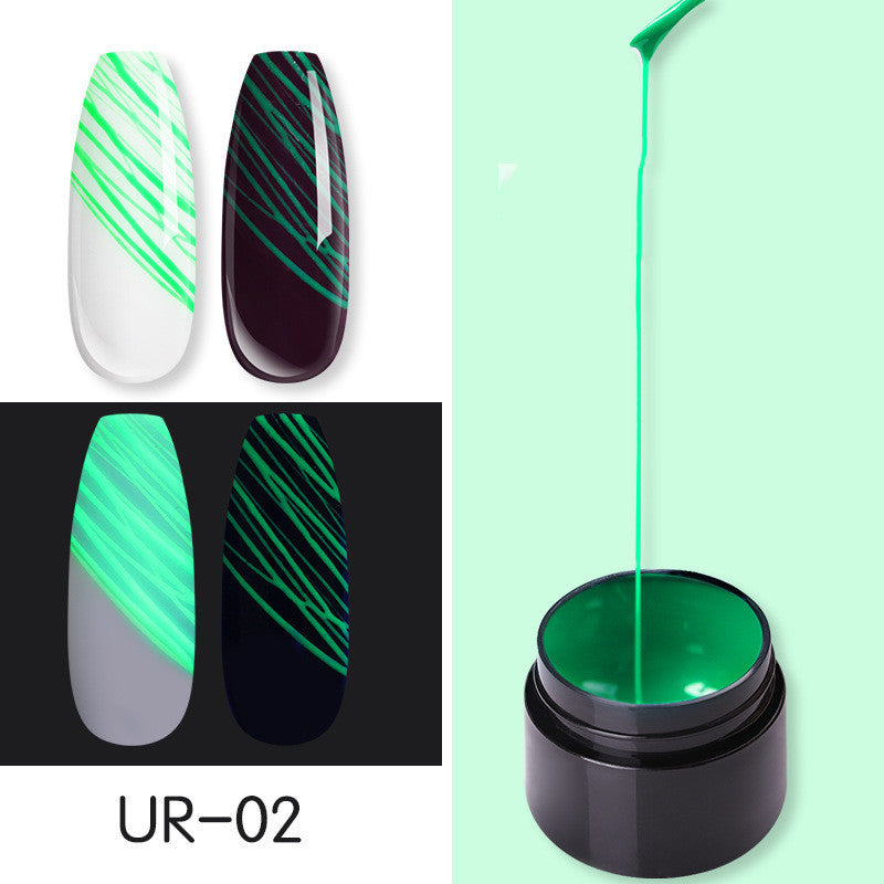 Manicure Luminous Nail Art Spider Nail Gel