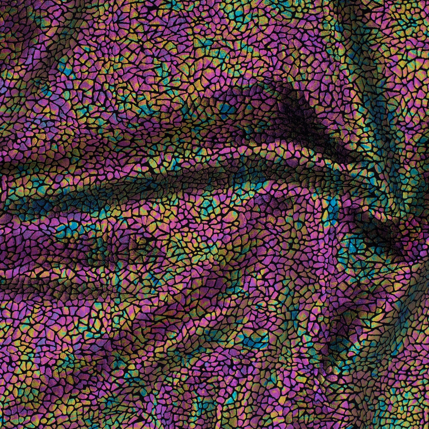 Alligator print Hologram 4 Way Stretch Nylon Spandex Fabric | Spandex Palace-16