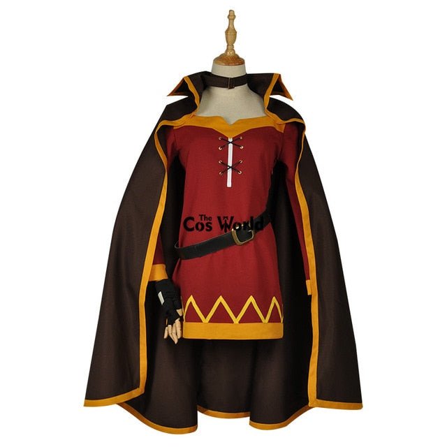 Blessing on this Wonderful World Megumin Cloak Dress Uniform Outfit Anime Cosplay Costumes-7
