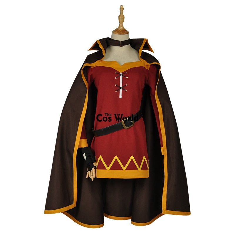 Blessing on this Wonderful World Megumin Cloak Dress Uniform Outfit Anime Cosplay Costumes-2
