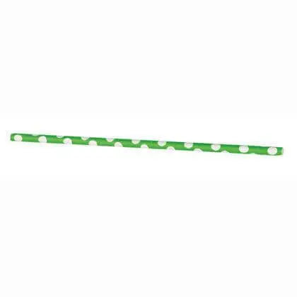 Decorative Dots Straws - Hot Pink (10ct)-1