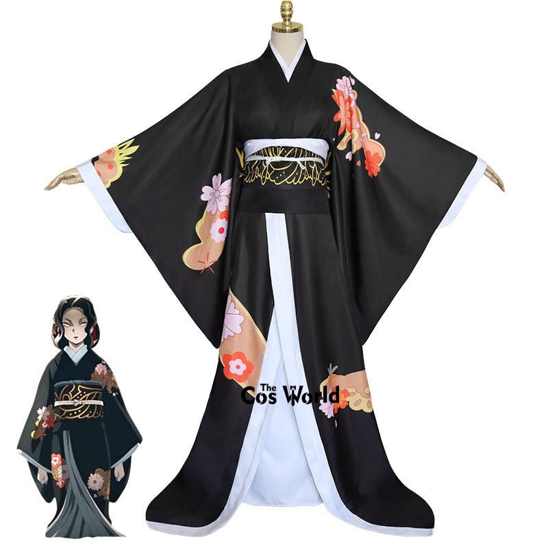 Demon Slayer: Kimetsu no Yaiba Kibutsuji Muzan Kimono Yukata Dress Outfit Anime Cosplay Costumes-0