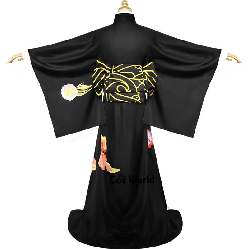 Demon Slayer: Kimetsu no Yaiba Kibutsuji Muzan Kimono Yukata Dress Outfit Anime Cosplay Costumes-3