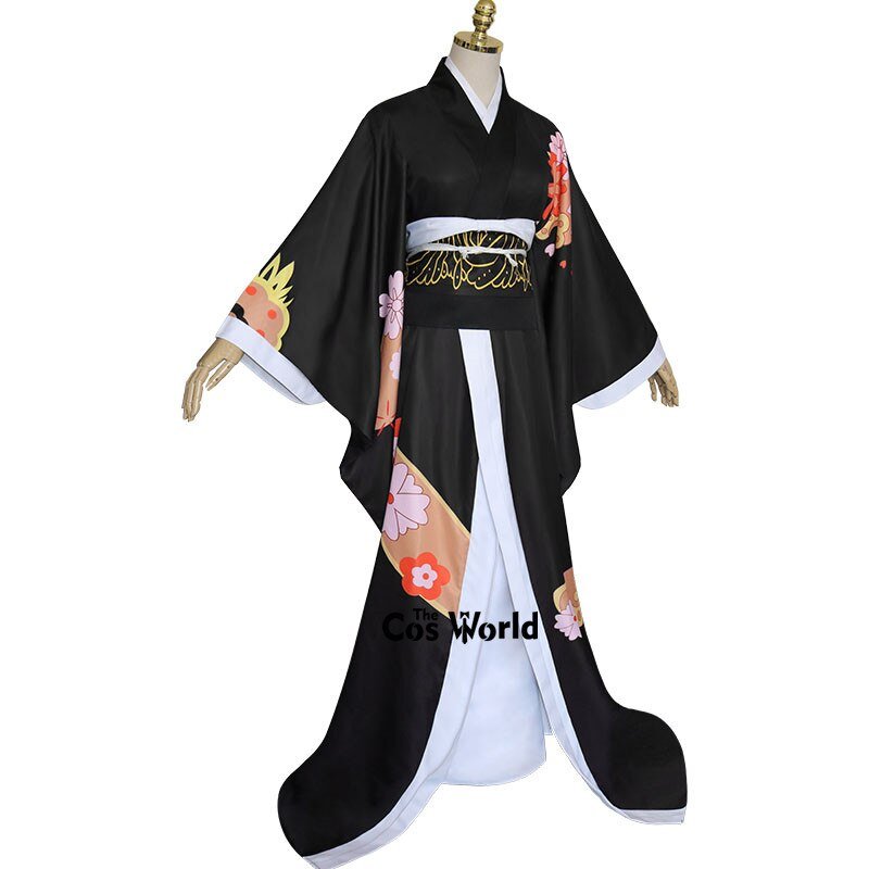 Demon Slayer: Kimetsu no Yaiba Kibutsuji Muzan Kimono Yukata Dress Outfit Anime Cosplay Costumes-2