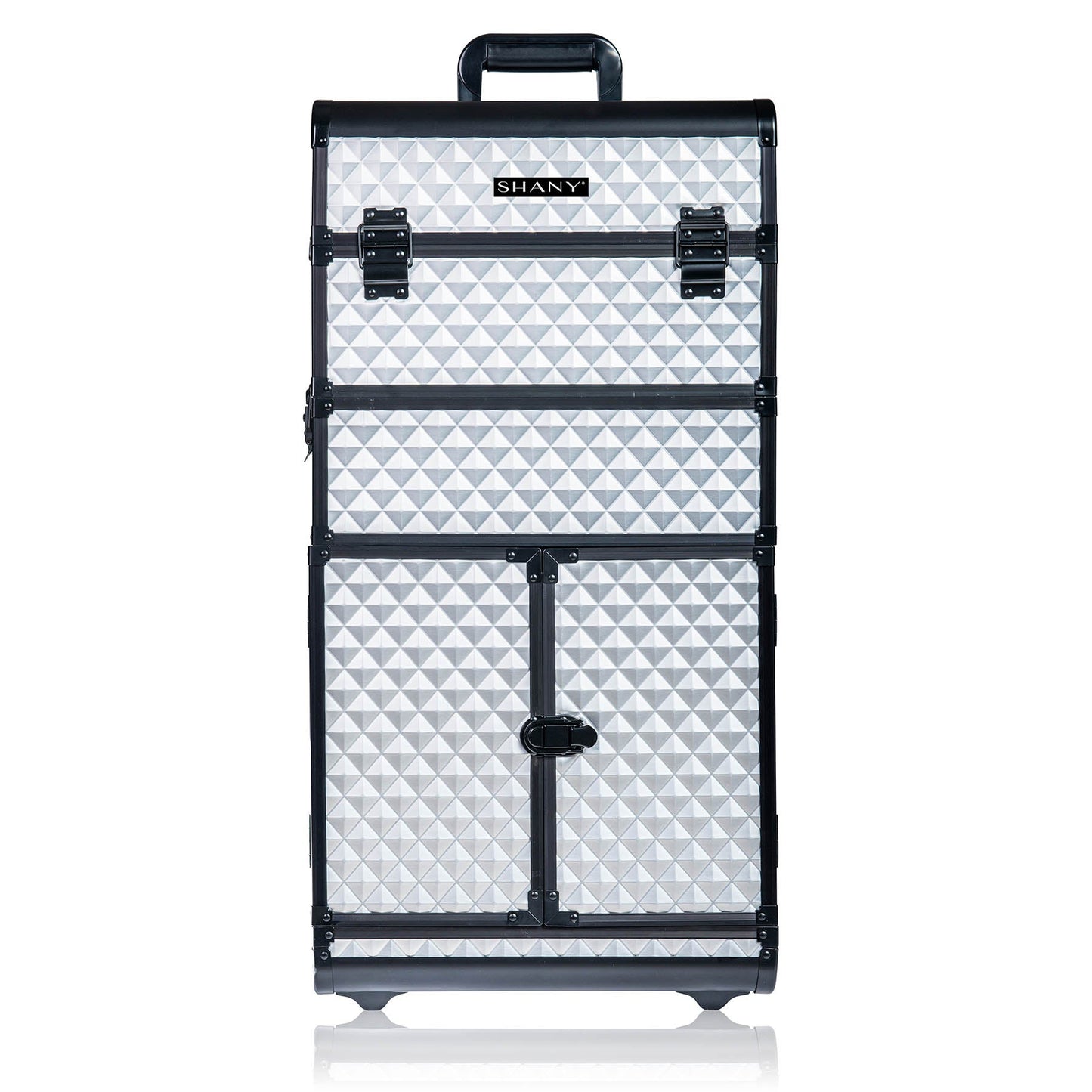 REBEL Series Pro Makeup Artists Rolling Train Case Trolley Case-8