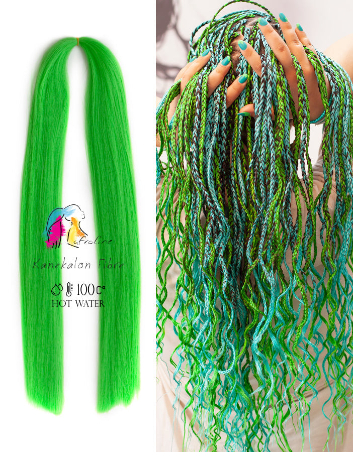 KANEKALON replacement hair Green AFROline replacement hair