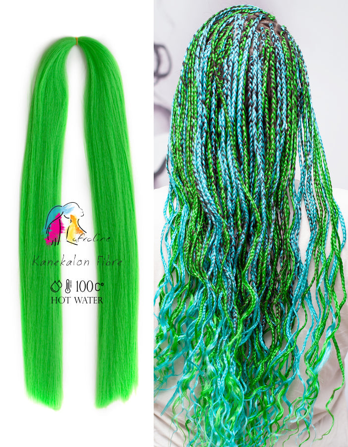 KANEKALON replacement hair Green AFROline replacement hair