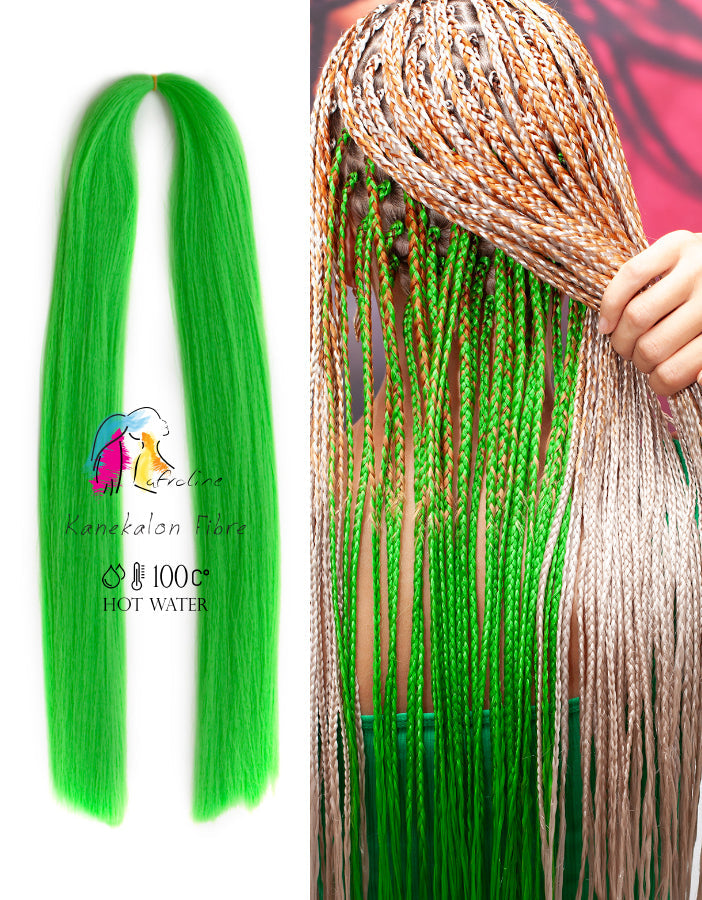 KANEKALON replacement hair Green AFROline replacement hair