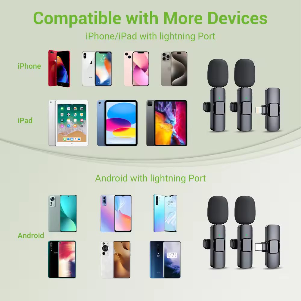 MINI MICROPHONE SET OF 2