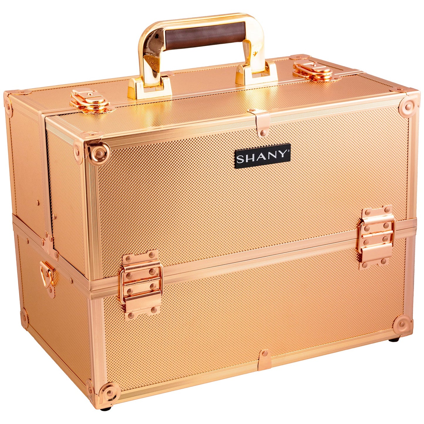 Essential Pro Makeup Train Case with Shoulder Strap and Locks-8