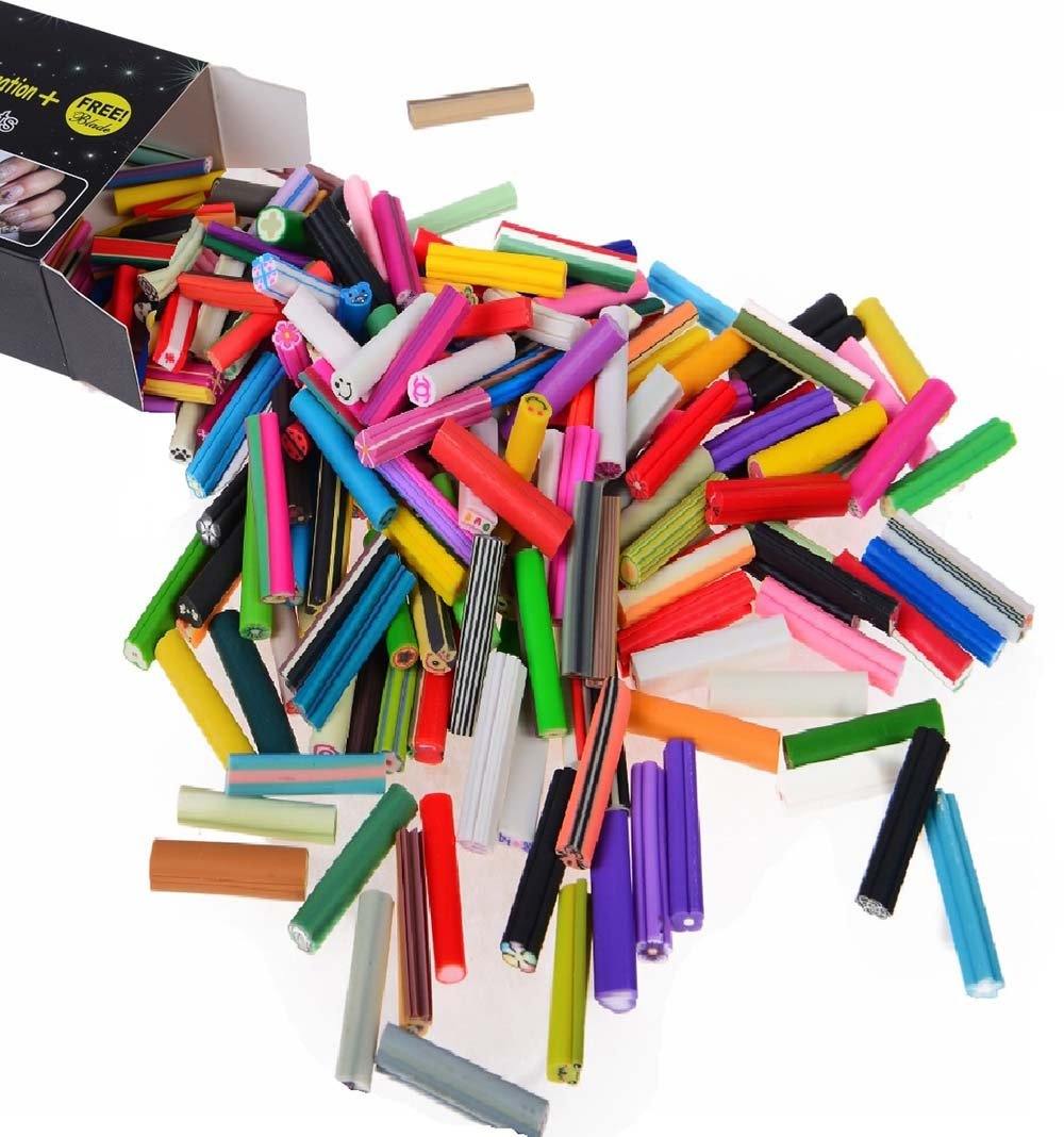 SHANY Nail Art Manicure Canes, Sticks, and Rods Gel Tips - Free Cutter Inside - 200pcs - SHOP - NAIL ART - ITEM# SH-KD-FIMO-SET01