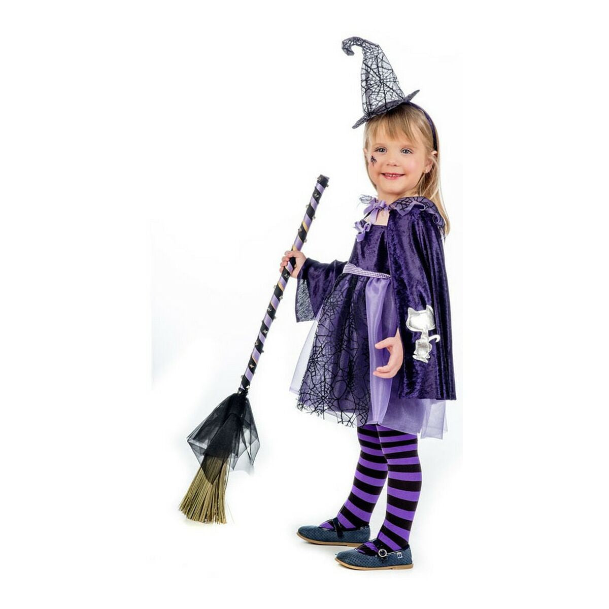 Costume for Children Rainbow Witch Size 2-5