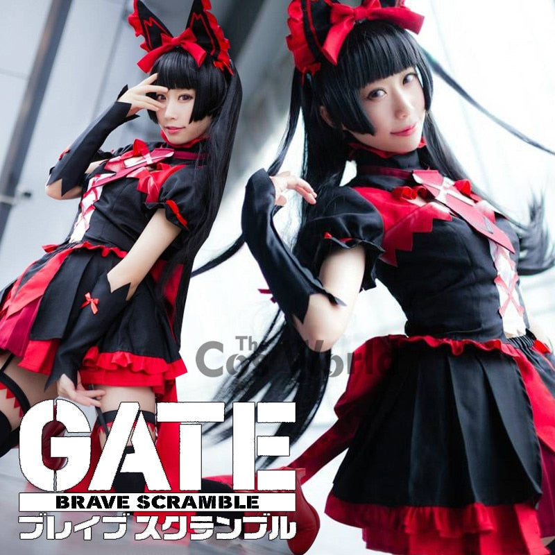 GATE Rory Mercury Fancy Dress Short Sleeve Tops Skirt Uniform Outfit Anime Cosplay Costumes-3