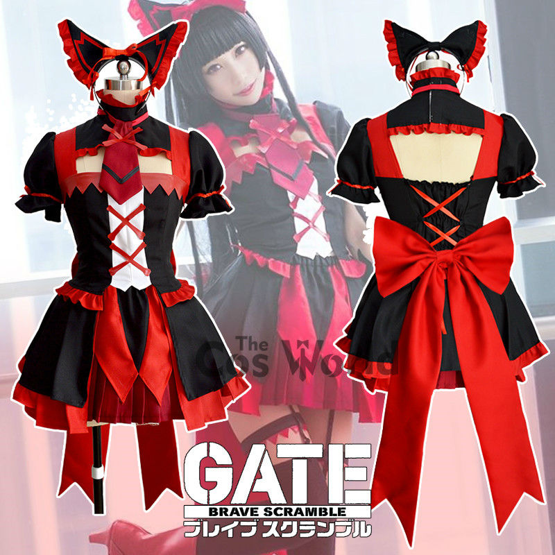 GATE Rory Mercury Fancy Dress Short Sleeve Tops Skirt Uniform Outfit Anime Cosplay Costumes-2