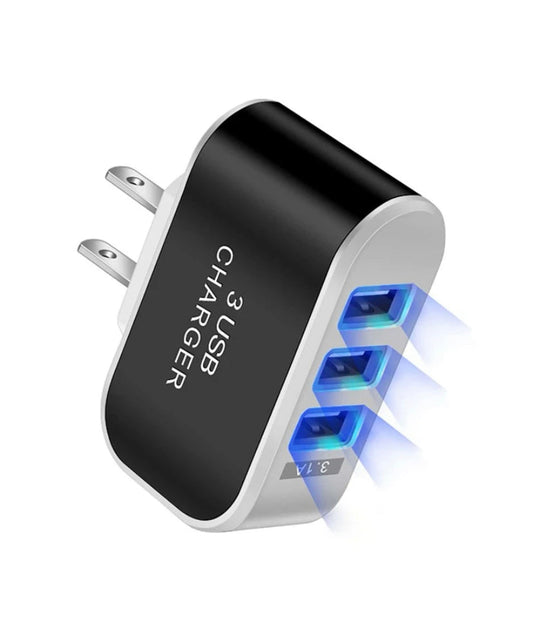 WALL PLUG WITH 3 USB INLETS