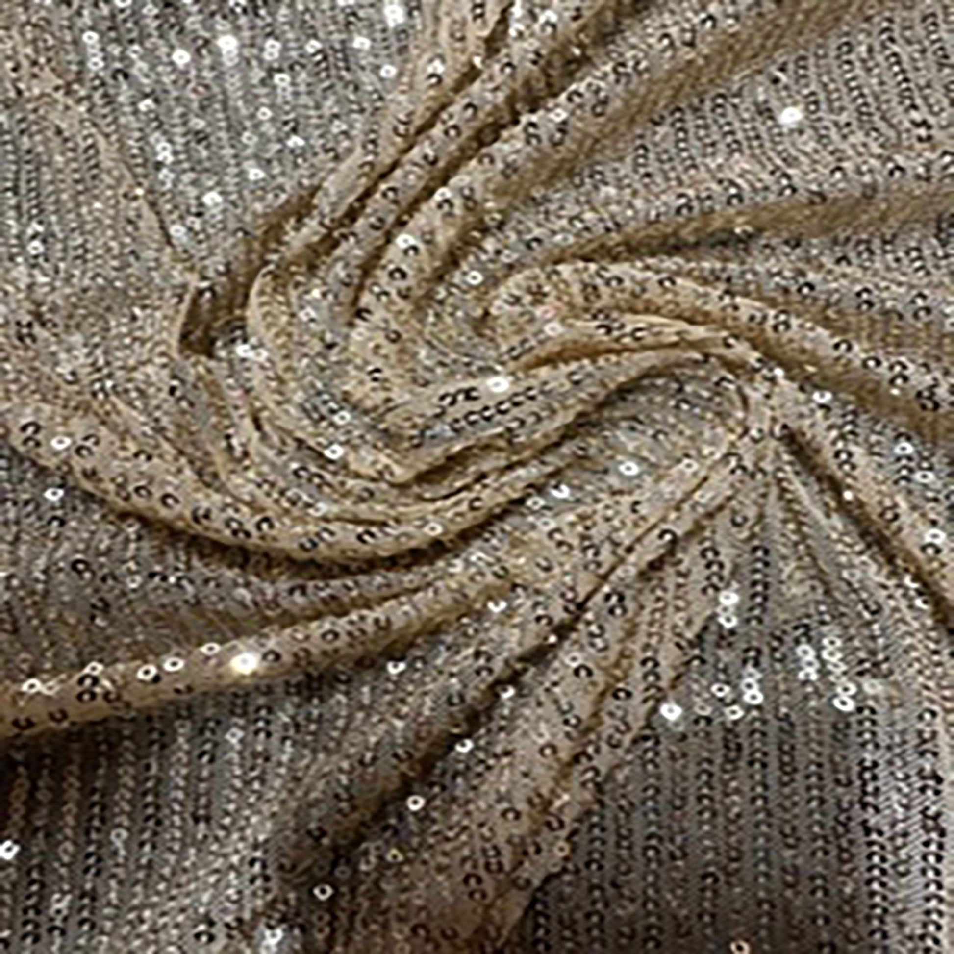 Polyester Spandex Stripe Mini Sequin Fabric | Spandex Palace-0