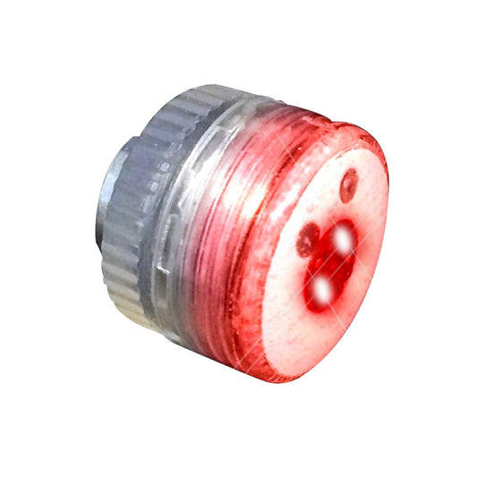 Red Steady Round Blinky Light with Magnetic Clasp-0