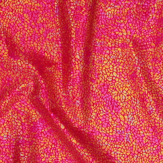 Alligator print Hologram 4 Way Stretch Nylon Spandex Fabric | Spandex Palace-0