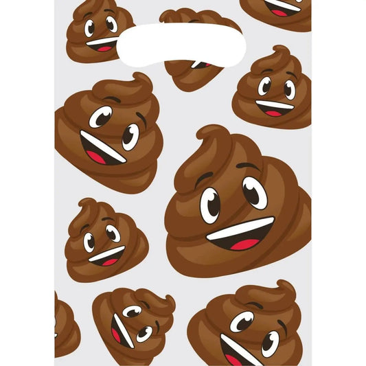 Poop Emoji Favor Bags (8ct)-0