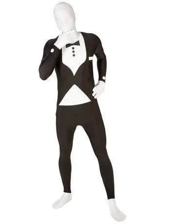 Premium Black/White Tuxedo Morphsuite Adult Costume - XLarge-0
