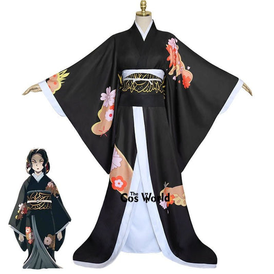 Demon Slayer: Kimetsu no Yaiba Kibutsuji Muzan Kimono Yukata Dress Outfit Anime Cosplay Costumes-0