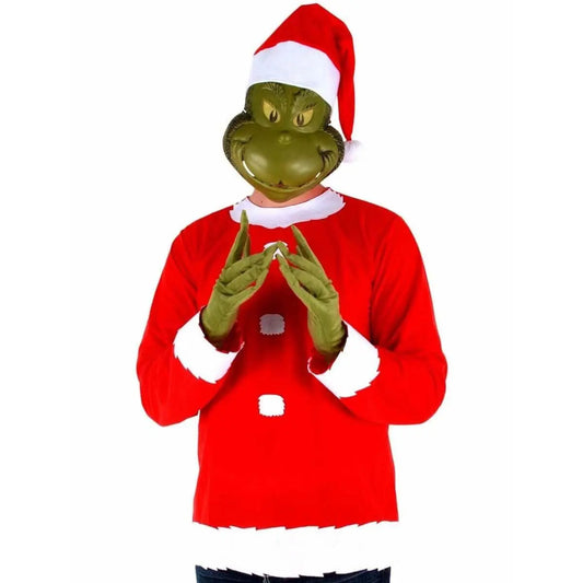 Dr. Seuss - "The Grinch" Men's Santa Costume (L/XL)-0