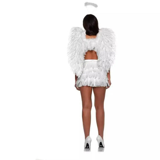 Feather Angel Wings - White-0