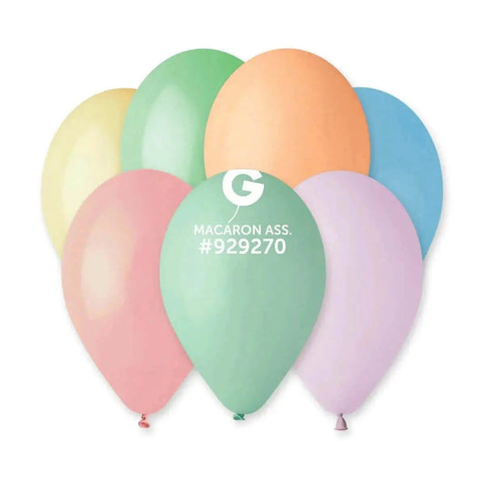 Gemar - 12" Macaron Assorted Latex Balloons #929737 (50pcs)-0
