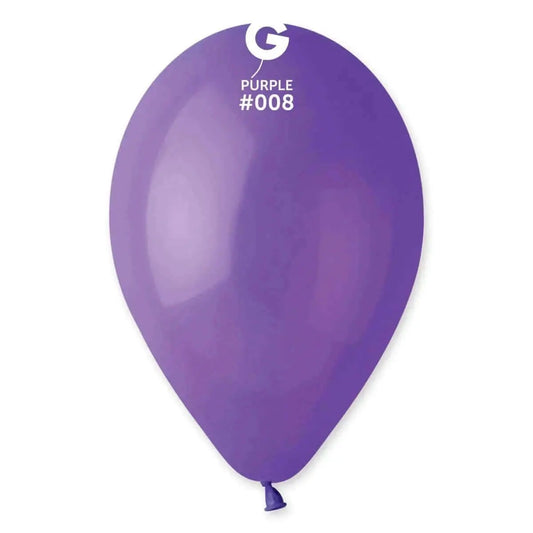 Gemar - 12" Purple Latex Balloons #008 (50pcs)-0