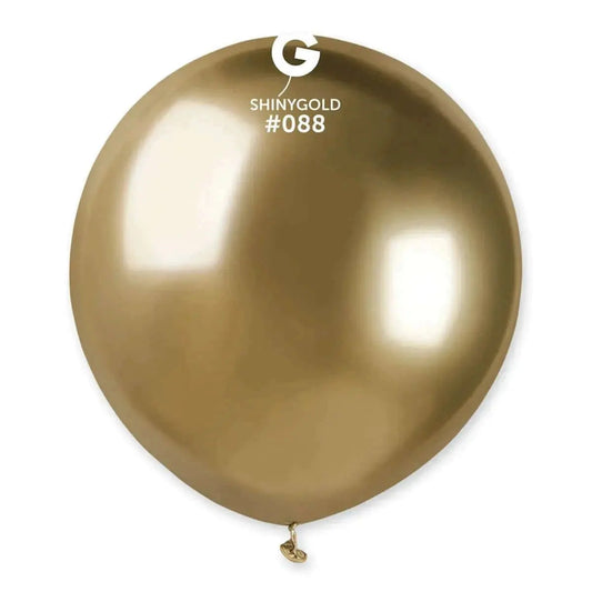 Gemar - 19" Shiny Gold Latex Balloons #088 (25pcs)-0