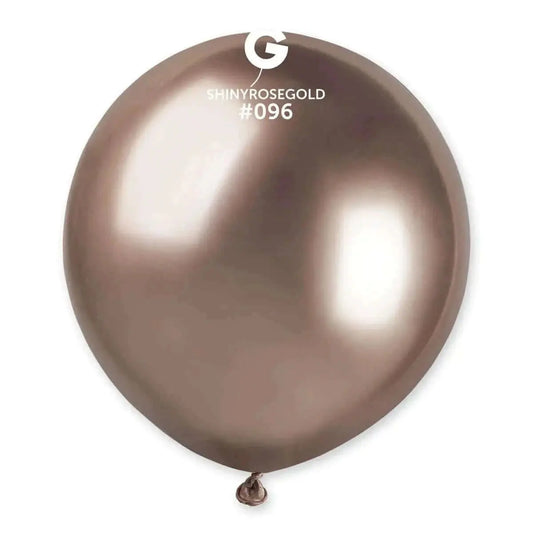 Gemar - 19" Shiny Rose Gold Latex Balloons #096 (25pcs)-0