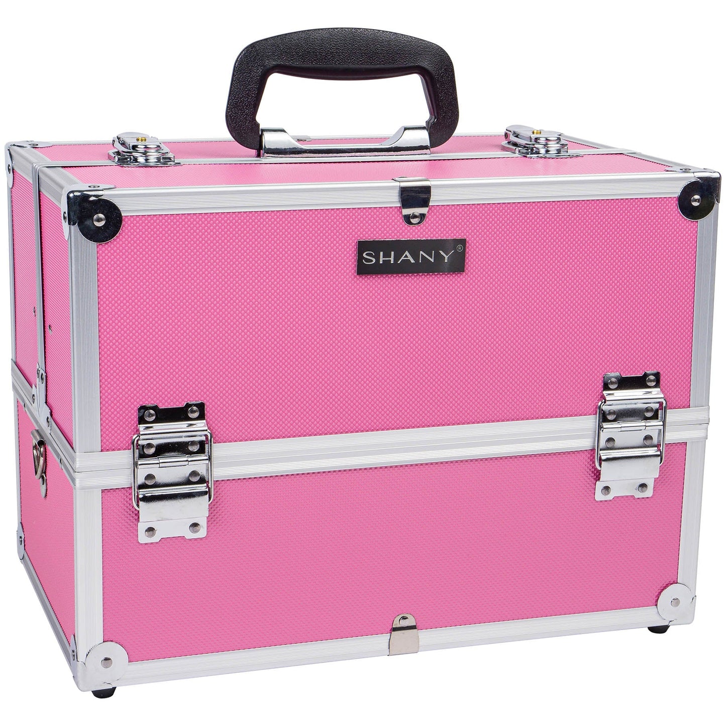 Essential Pro Makeup Train Case with Shoulder Strap and Locks-5