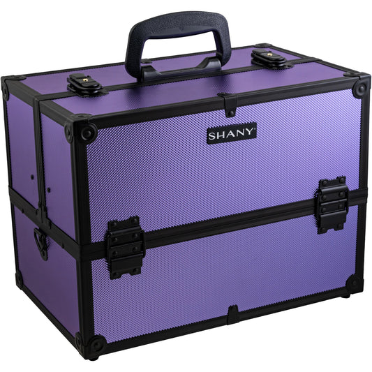 Essential Pro Makeup Train Case with Shoulder Strap and Locks-10