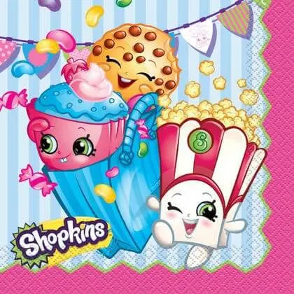 6.5" Shopkins Lunch Napkins (16ct)-0