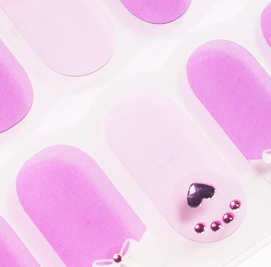 Heart Gel Nails